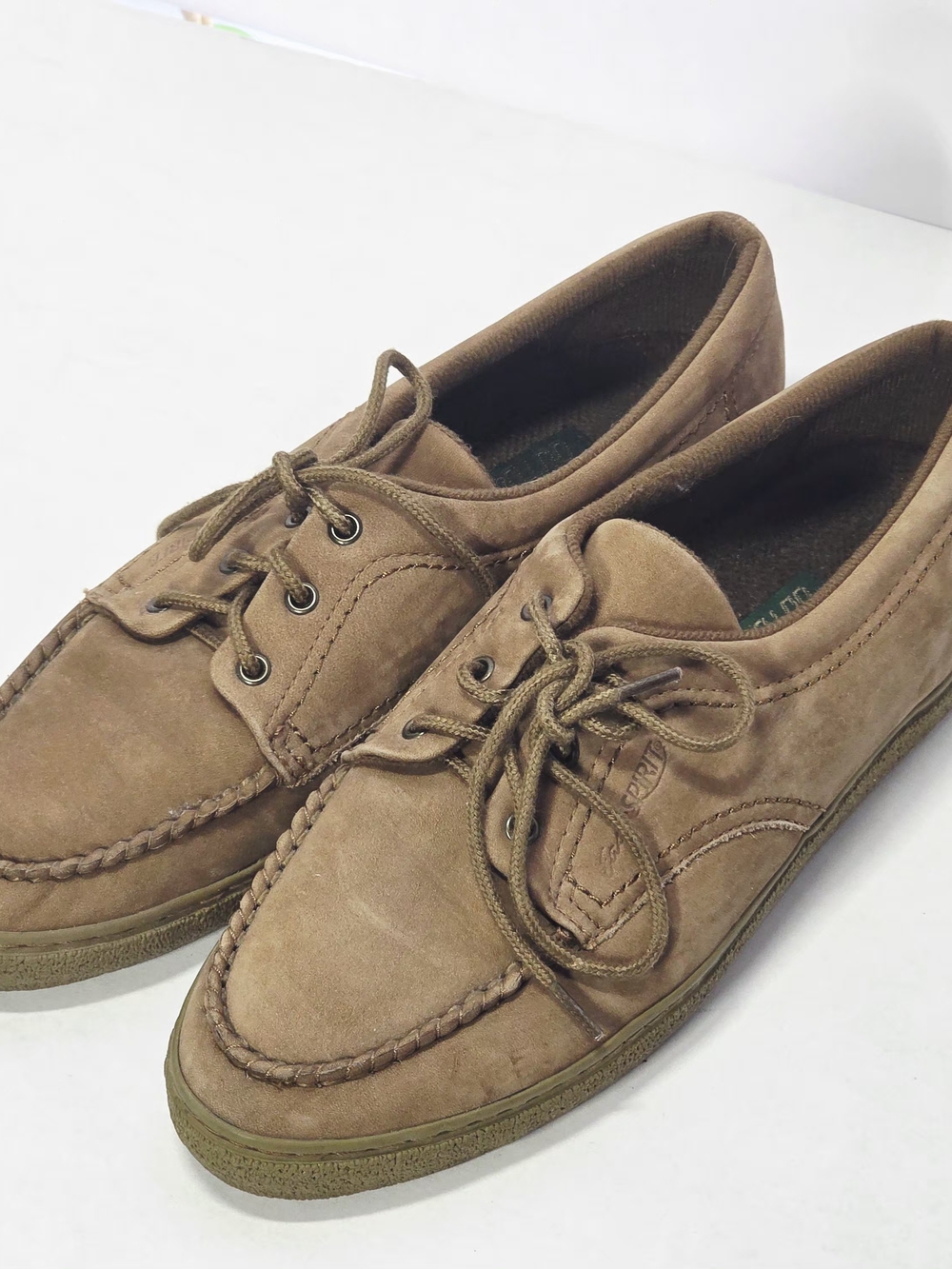 Women's 8.5 B/AA Easy-Spirit-Outdoors Leather-Suede, B-width up front AA in heel